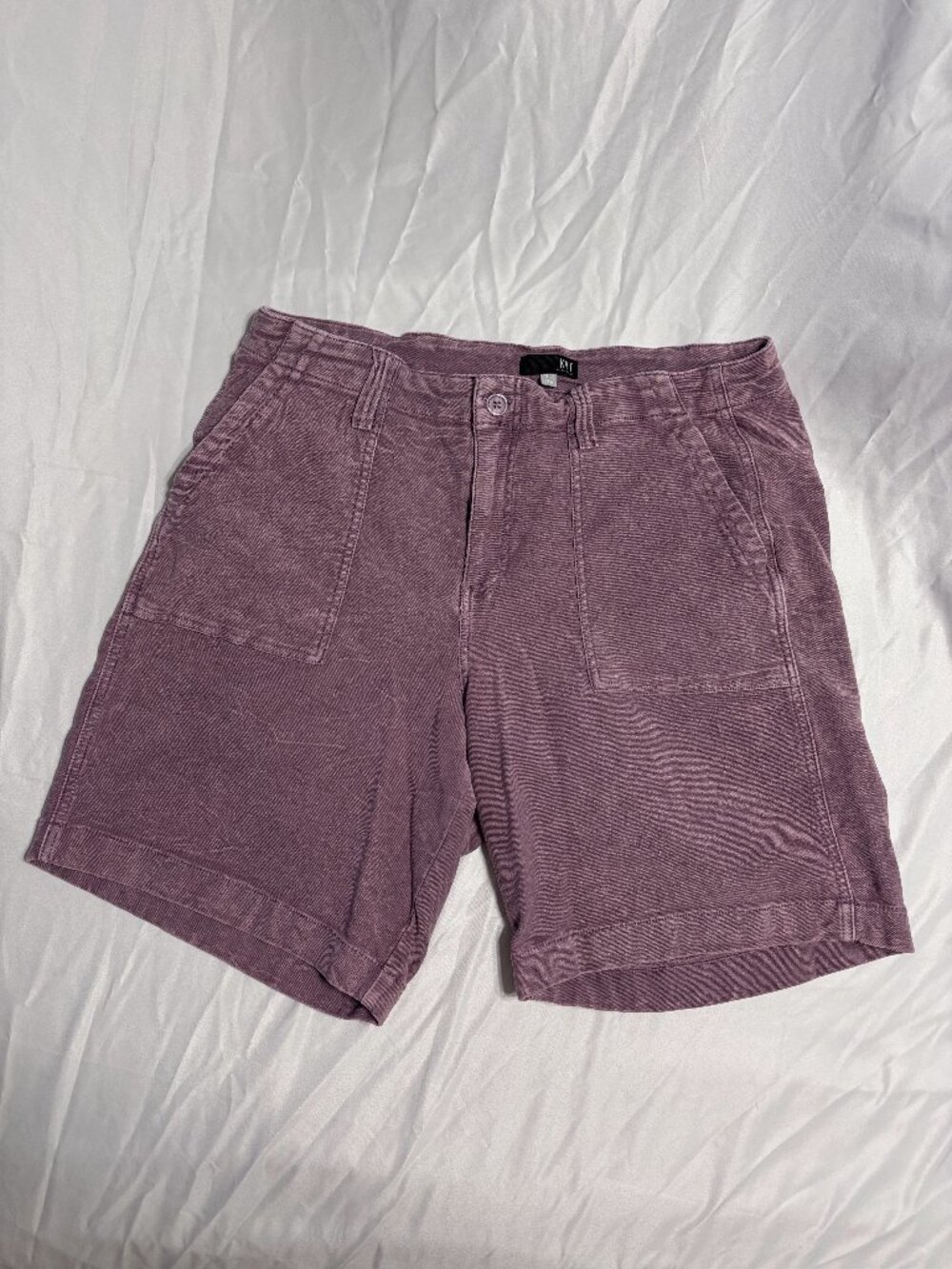 KUT from the Kloth Utility Bermuda Shorts 18W Mauve Plum Stretch